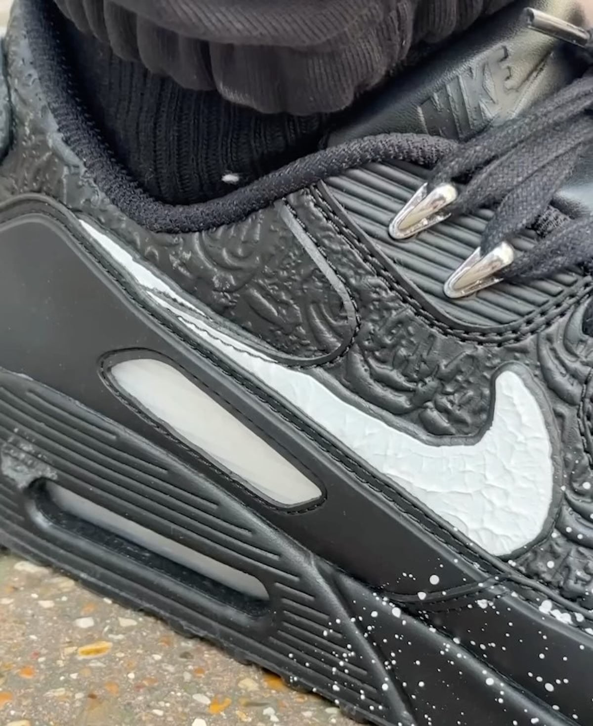 Slawn x Nike Air Max 90 Triple Black FD6492-001 (4)