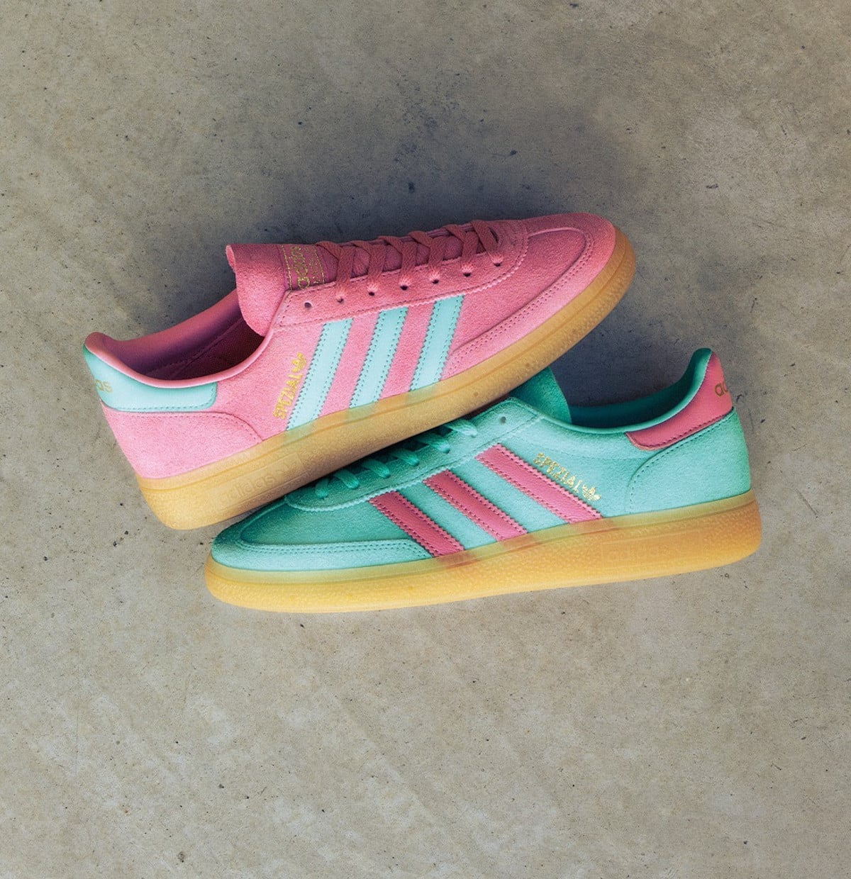 adidas Handball Spezial turquoise et rose JS4084 (1)