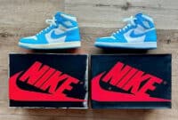 Air Jordan 1 UNC 2025 vs AJ1 UNC 2015 (couv)