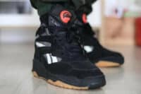 Reebok Pump D-Time Black Gum on feet (3)
