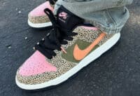 Nike SB Dunk Low Pro x Arts-Rec Rust Pink and Rough Green (couv)