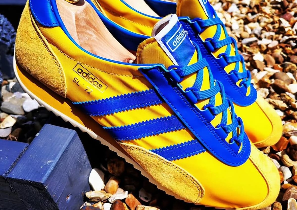 adidas SL 72 PT Bold Gold jaune te bleue JR3638 (couv)