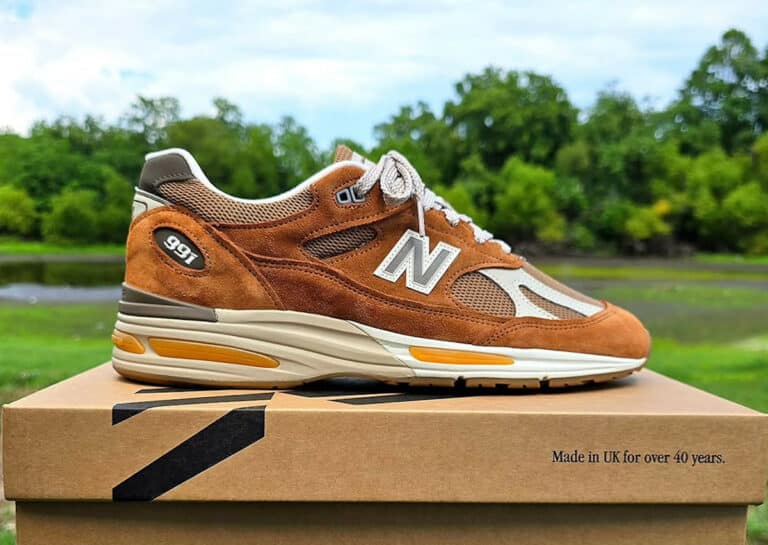 New Balance 991v2 Caramel Café U991GB2 Iconic Influences (couv)