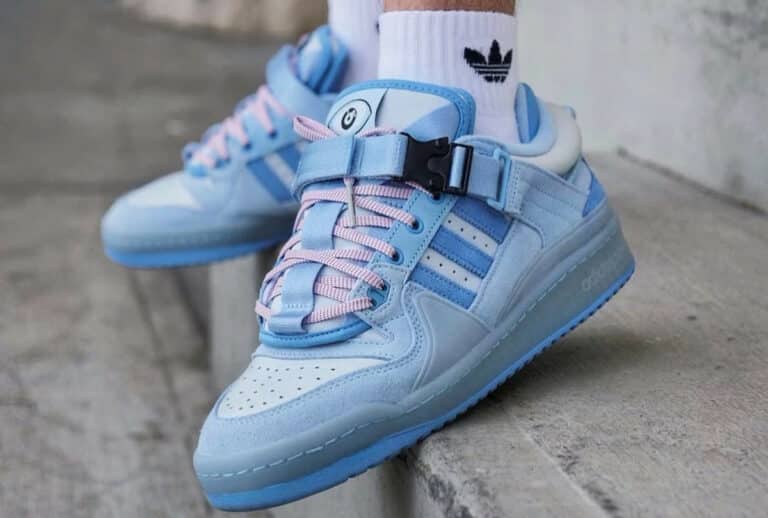 Bad Bunny x Adidas Last Forum Buckle Low Blue Tint (couv)
