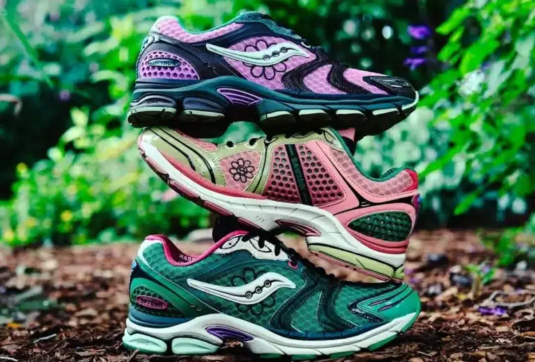 Saucony ProGrid Triumph 4 x Jae Tips Flowers Grow Uptown (couv)