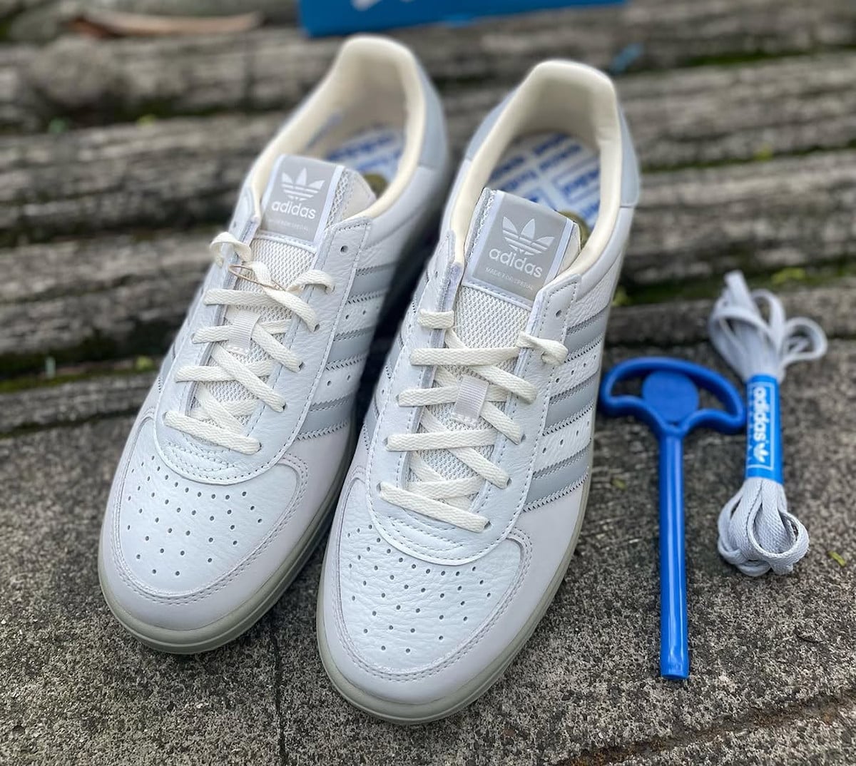 adidas GS II SPZL Crystal White JR1554 (1)