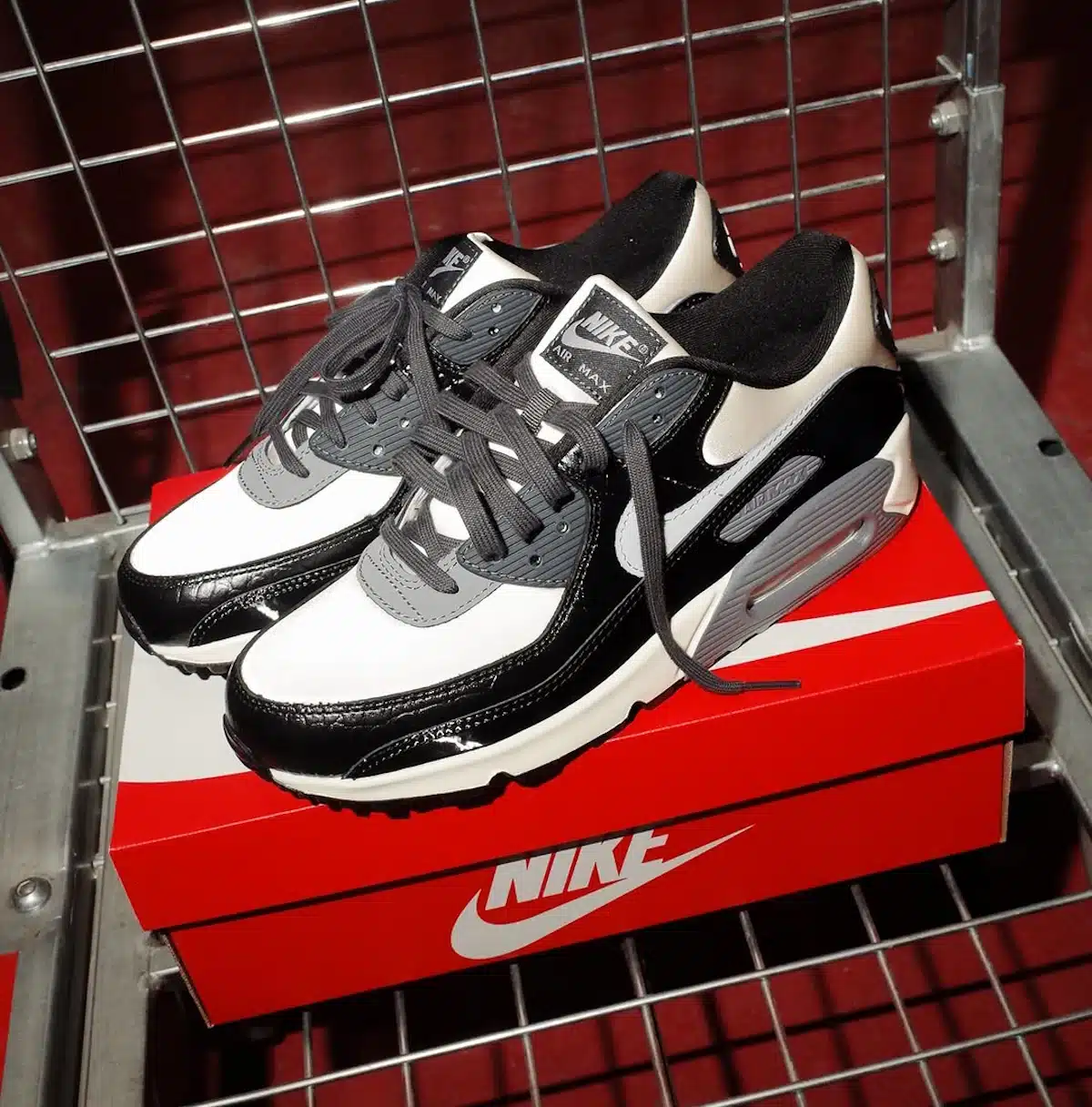 Nike Air Max 90 Croc Skin Coconut Milk and Black IO4468-100