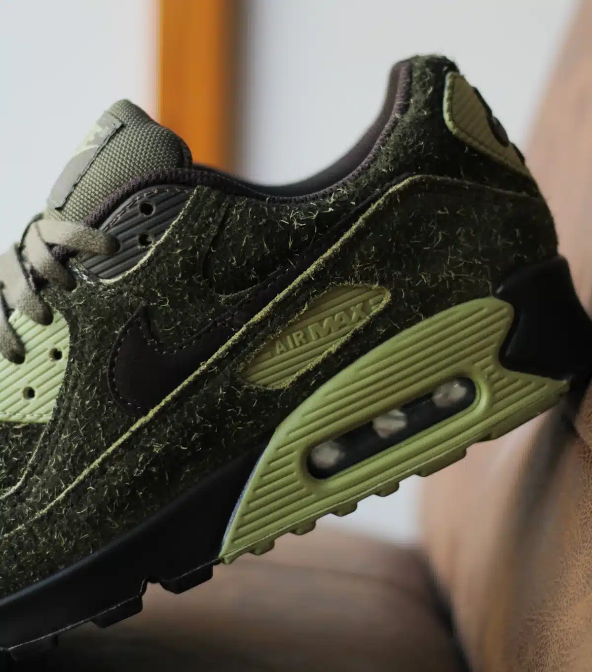 Nike Air Max 90 en daim poilu vert HV6663-300 (2)