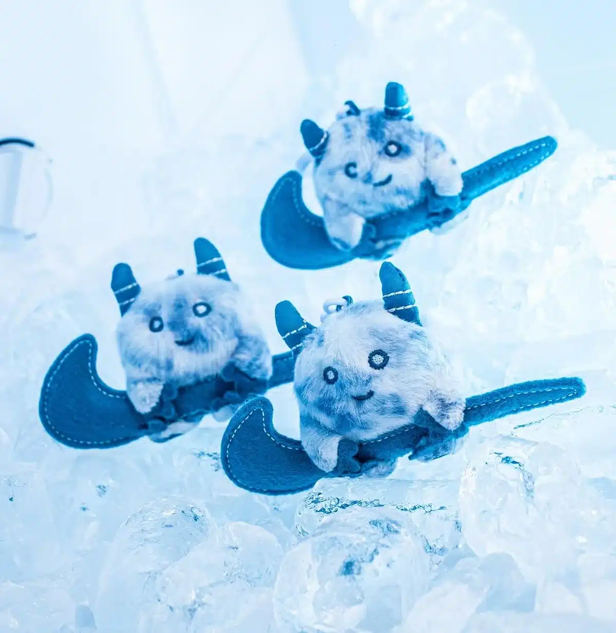 Nike Dunk Low fourrure blanche et bleue IM7170-441 (2)