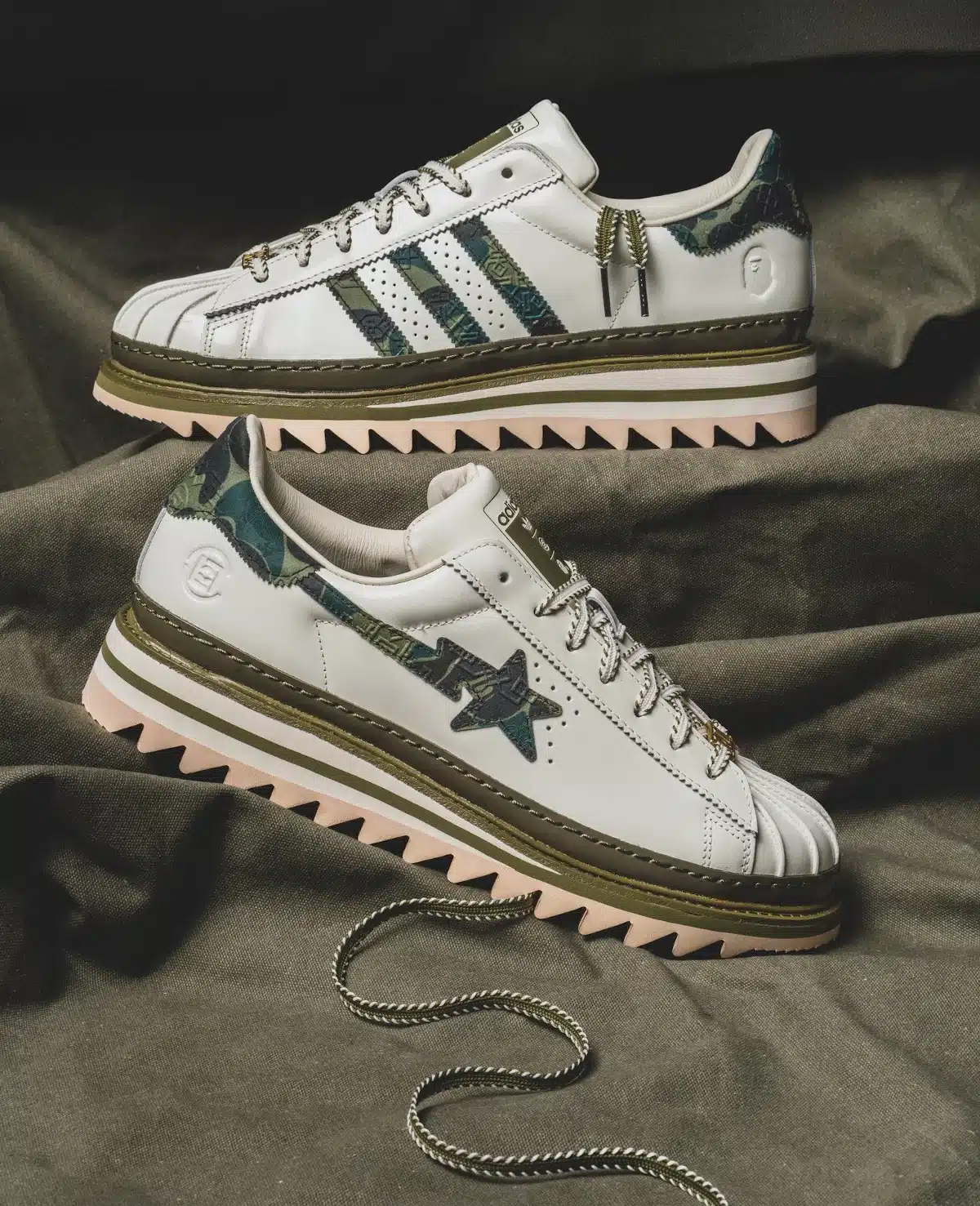 adidas Superstar A bathing Ape x Clot KJ1473 (1)