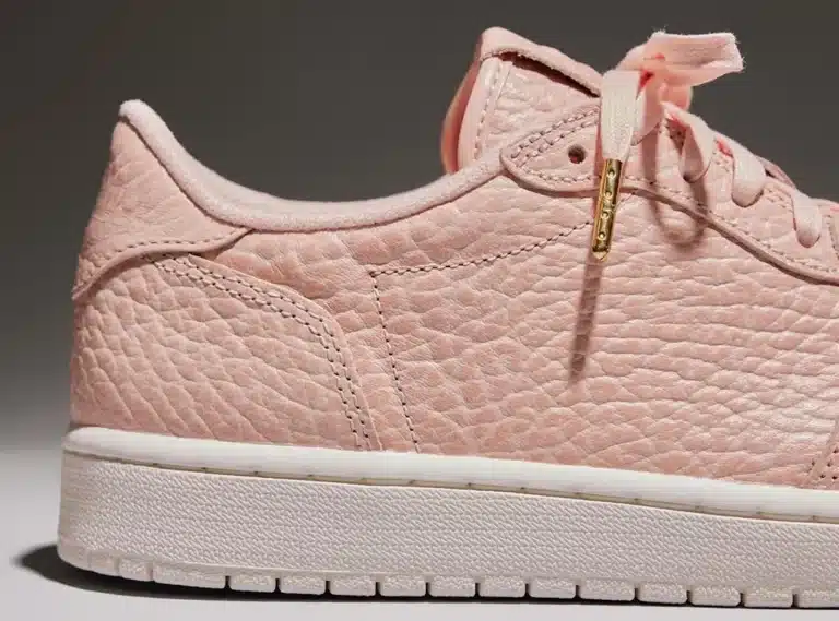 Air Jordan 1 Low rose saumon sans virgule 848775-805 (couv)