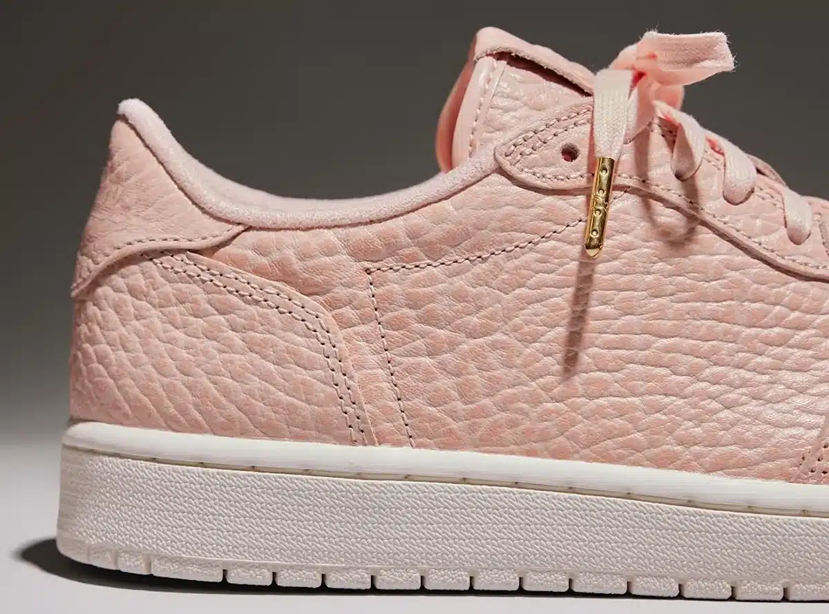 Air Jordan 1 Low rose saumon sans virgule 848775-805 (couv)