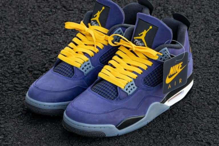 Air Jordan 4 violette et jaune FV5029-500 (couv)