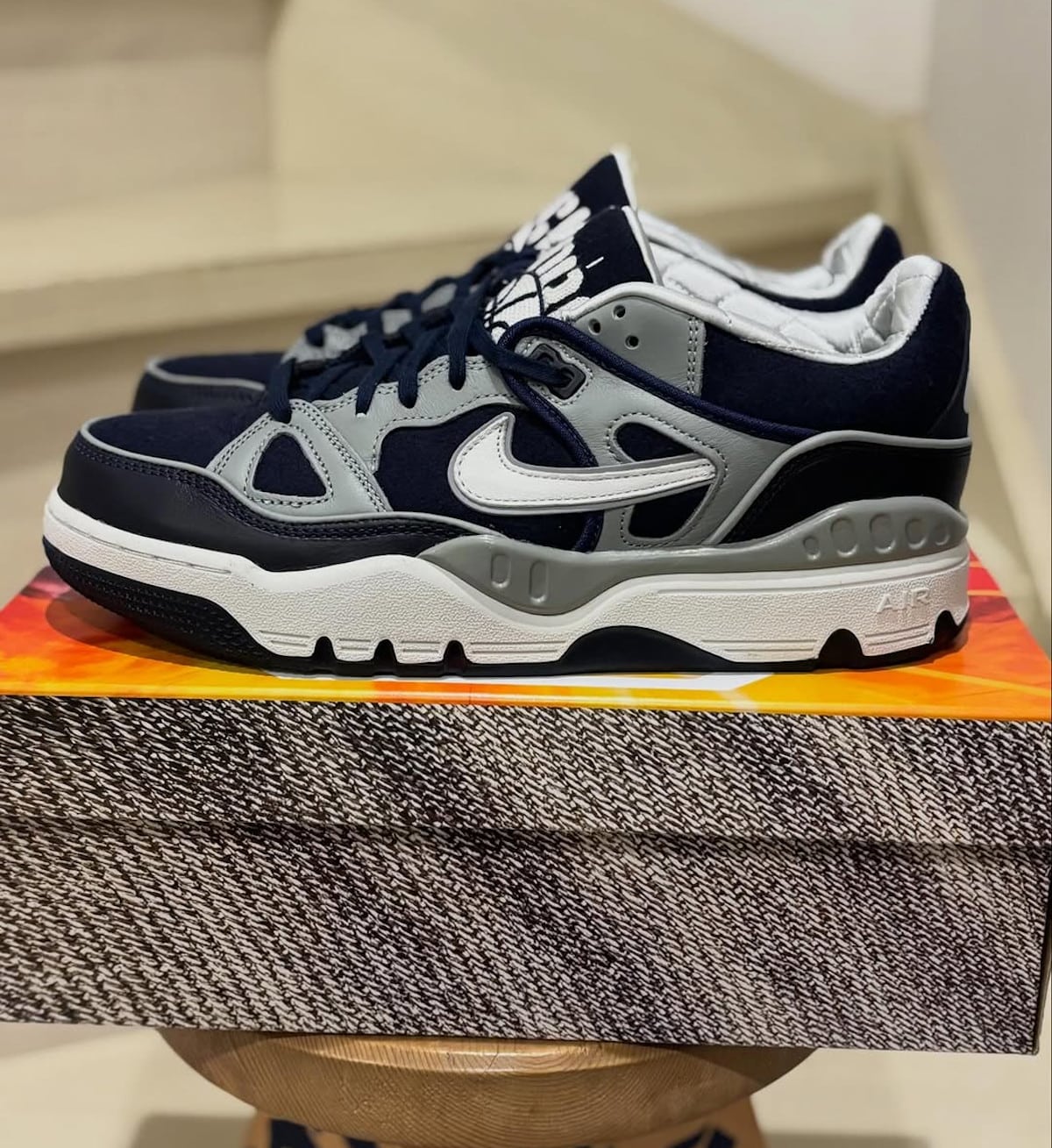 Nike Air Force 3 Low en laine bleu marine HV5032-400 (2)