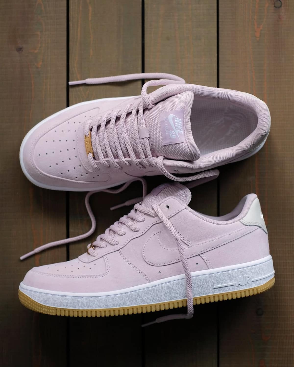 Nike SB Air Force 1 Low Pink Foam Light Orewood