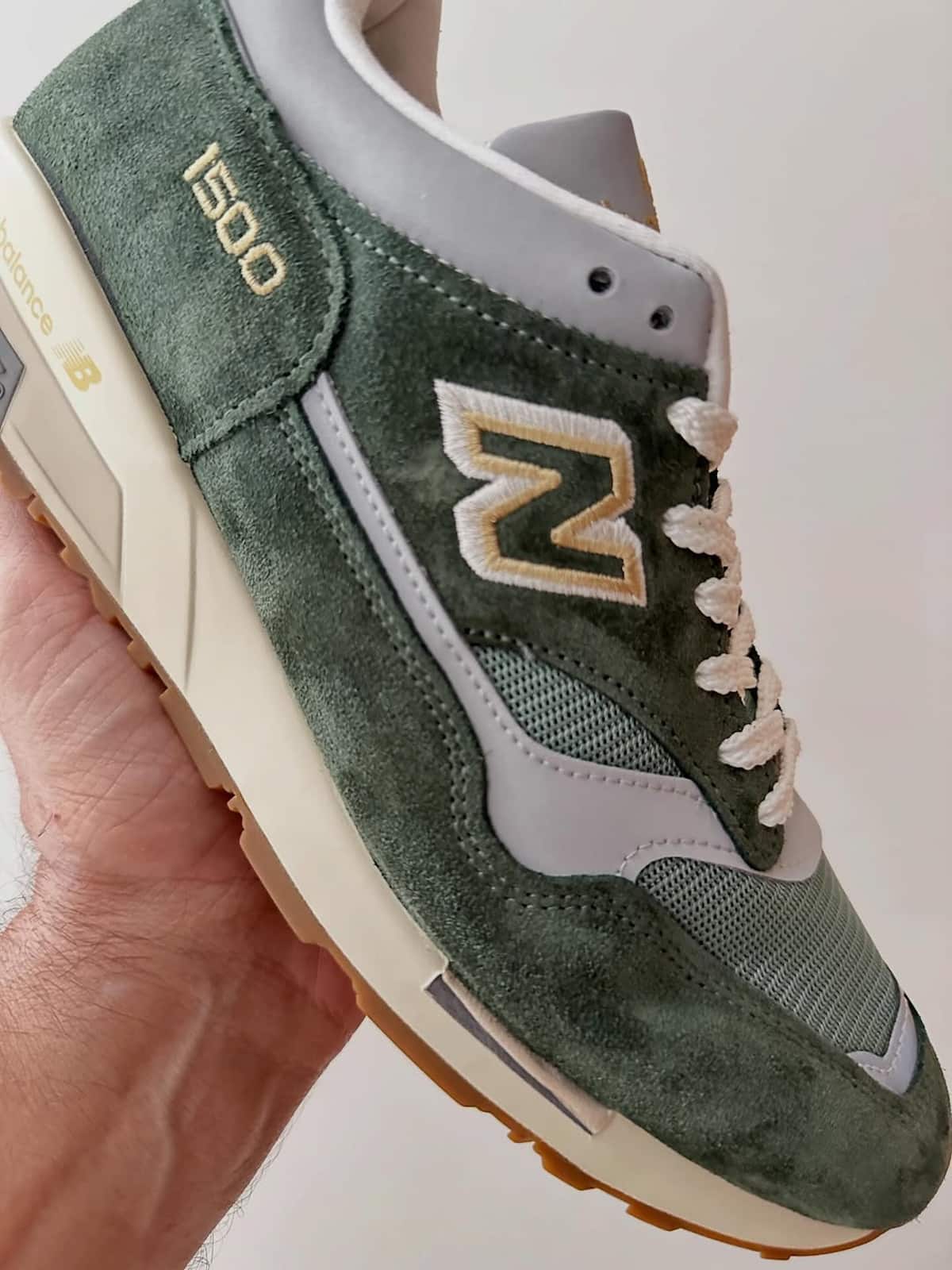 New Balance 1500 grise et vert algue U1500SSP (2)