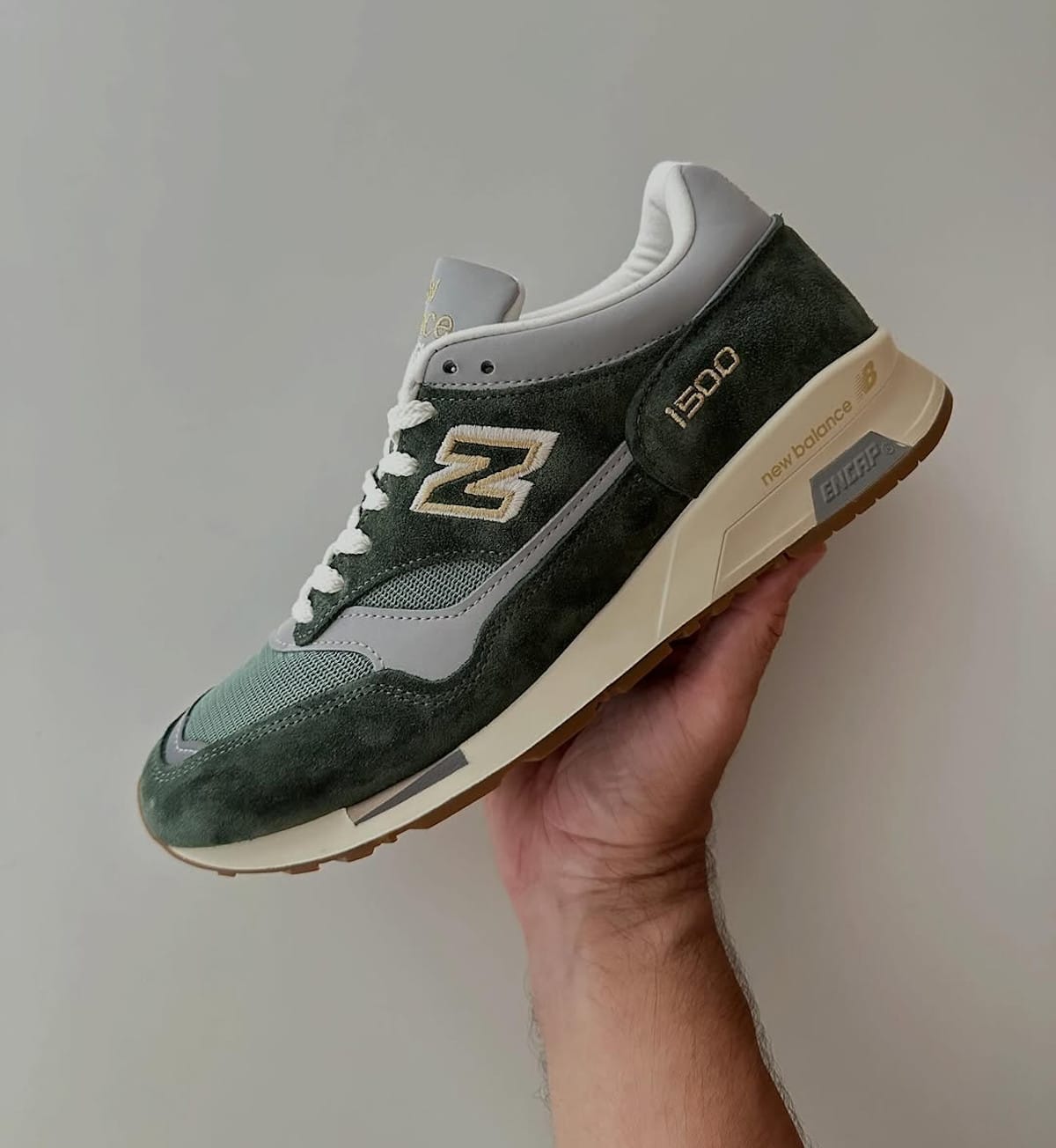 New Balance 1500 grise et vert algue U1500SSP (5)
