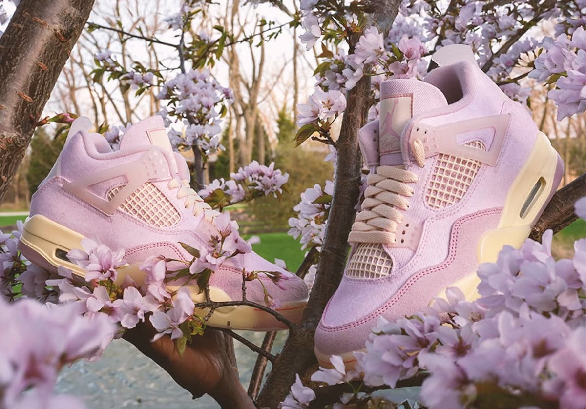 Air Jordan 4 beige et rose IB6716-600 (2)