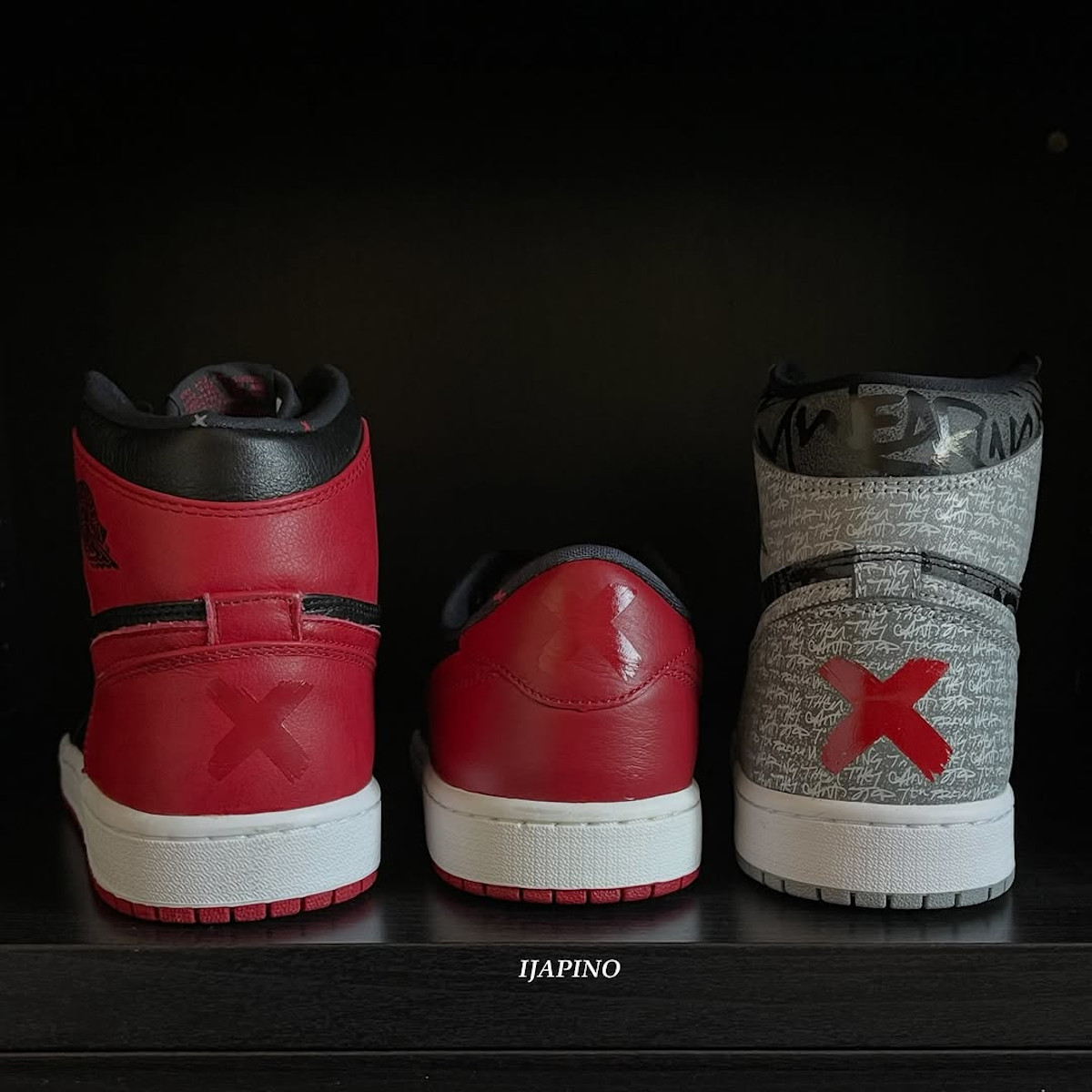 Air Jordan 1 avec une croix au talon (1)