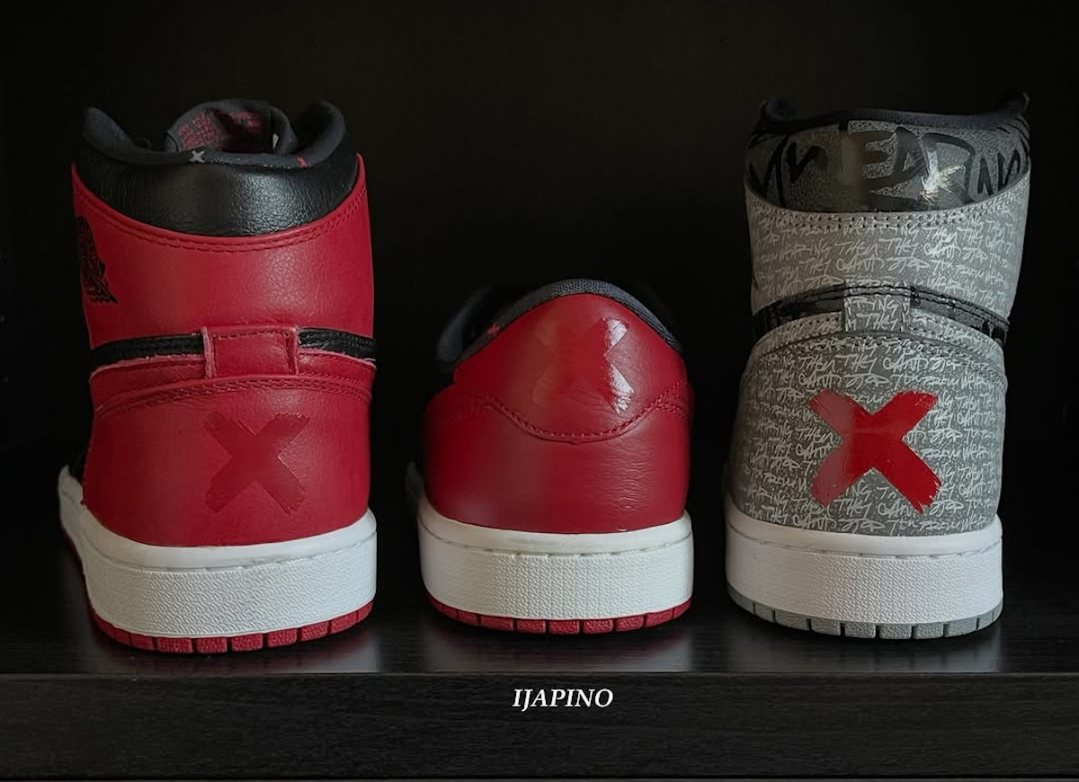Air Jordan 1 avec une croix au talon (couv)