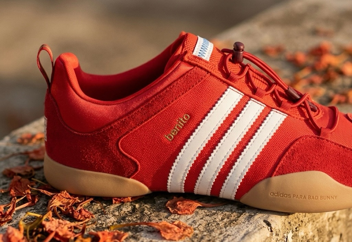 adidas Ballerina x Bad Bunny Flamboyán rouge (couv)