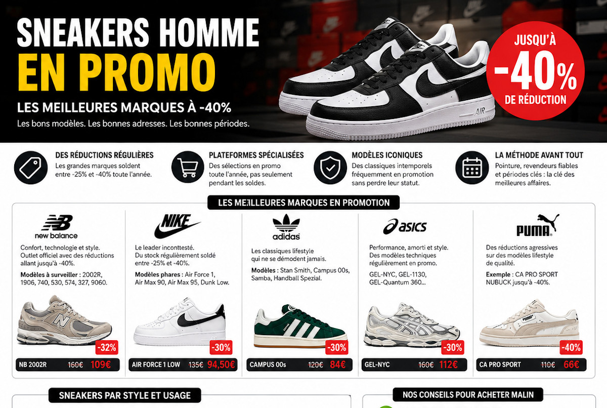 Promo sneakers homme (couv)