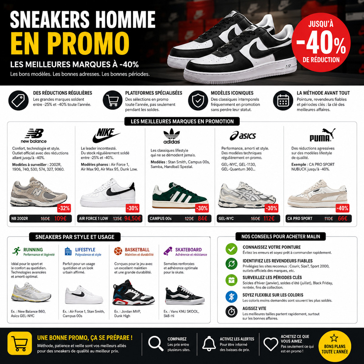 Promo sneakers homme
