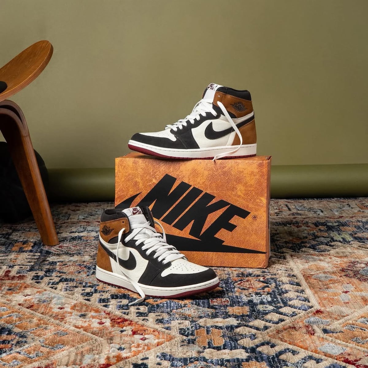 Air Jordan 1 High marron blanche et noire DZ5485-201 (3)