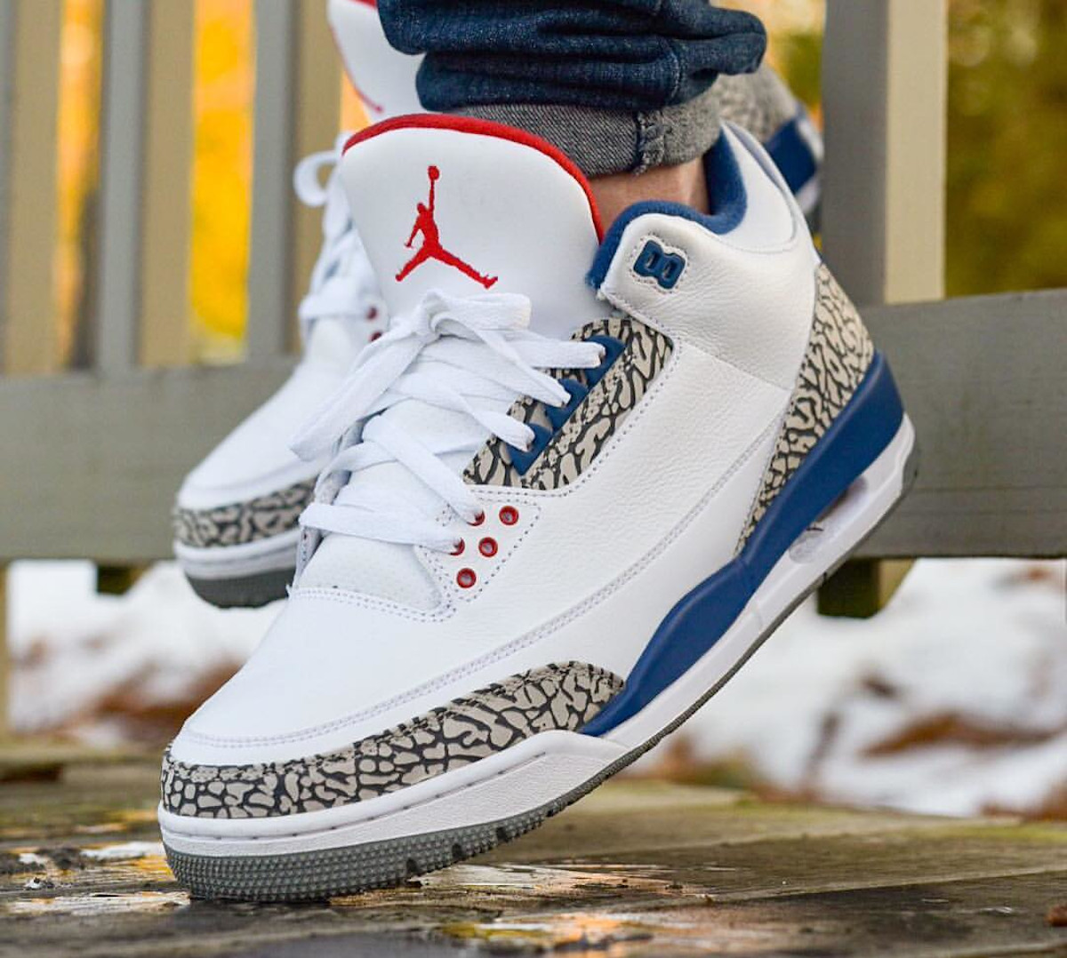 Air Jordan 3 OG True Blue 2016 on feet (5)