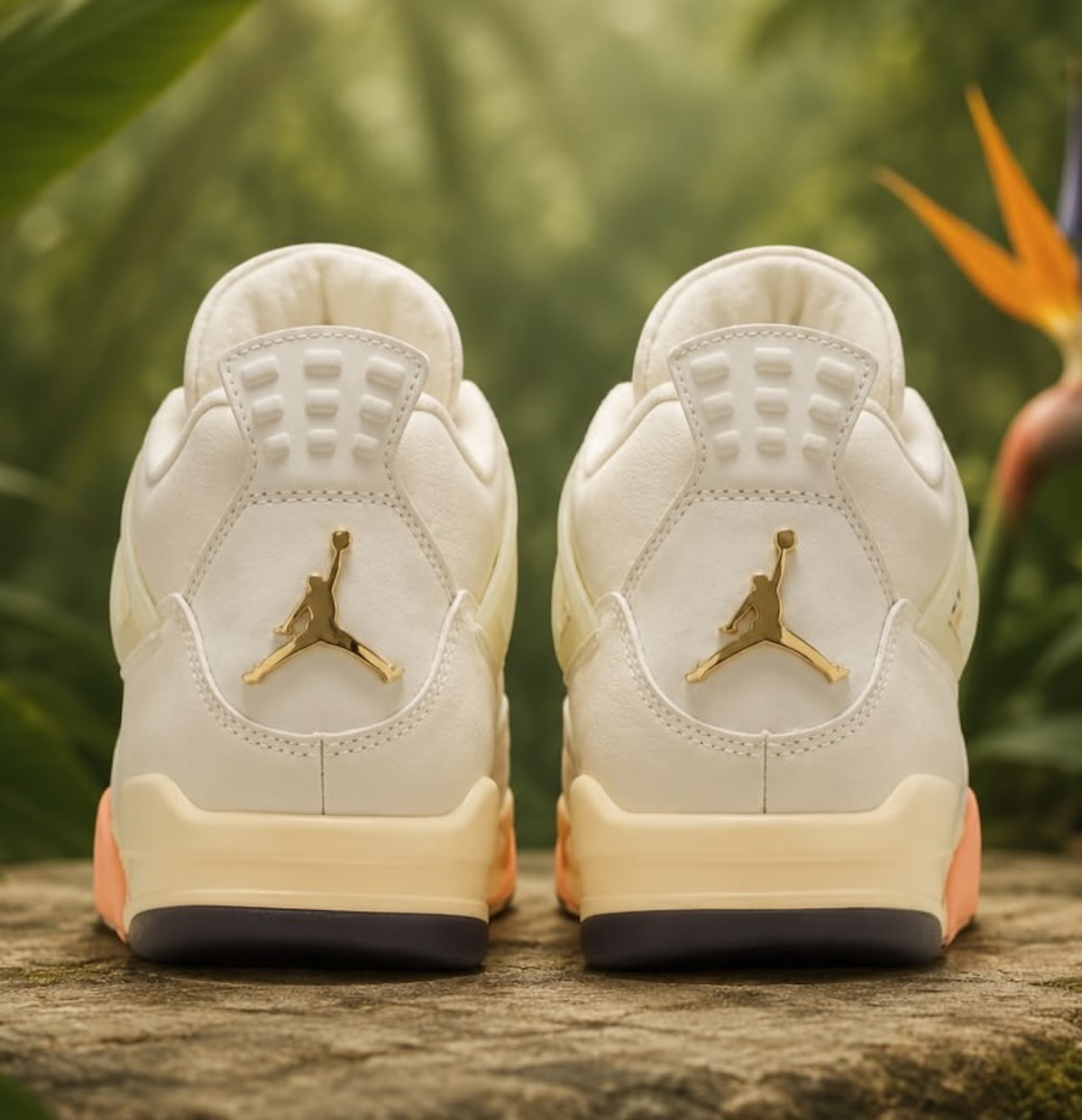Air Jordan 4 beige orange et rose pastel HV0823-101 (1)