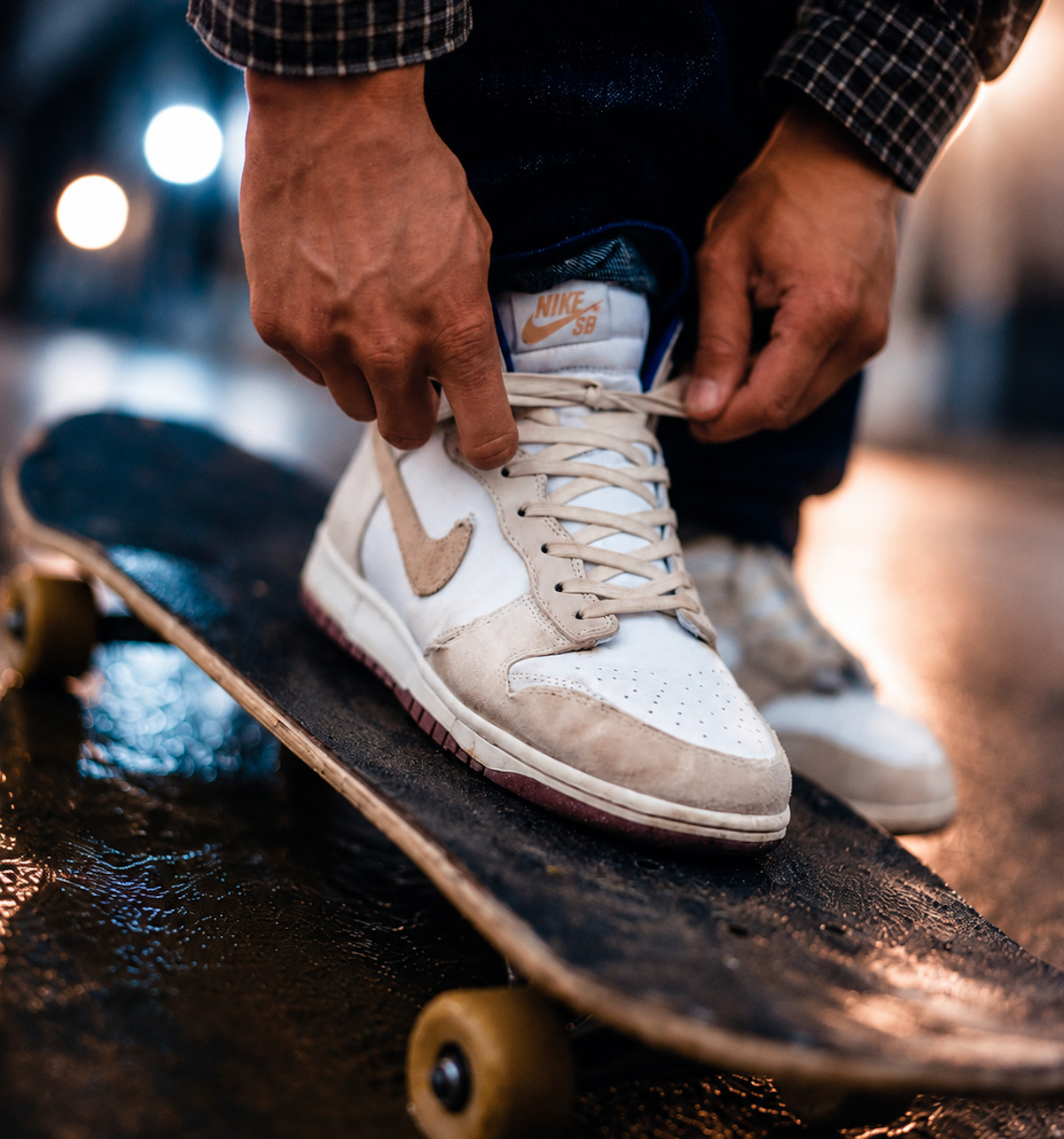 Nike SB Dunk High Pro x Beyond White and Sand Dune (1)