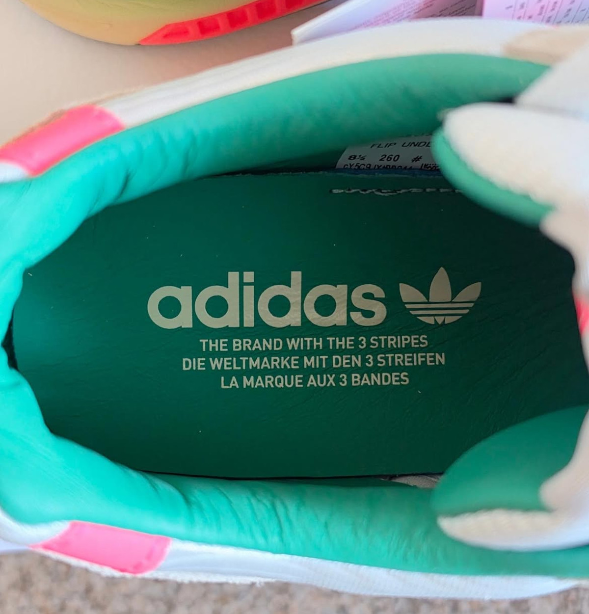 adidas ZX 8000 vert pastel et rose KI4726 (2)