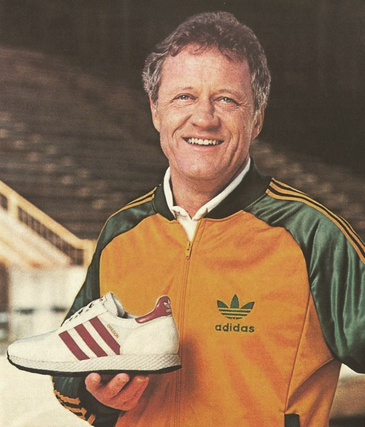 pub Bill Dellinger avec adidas Oregon OG