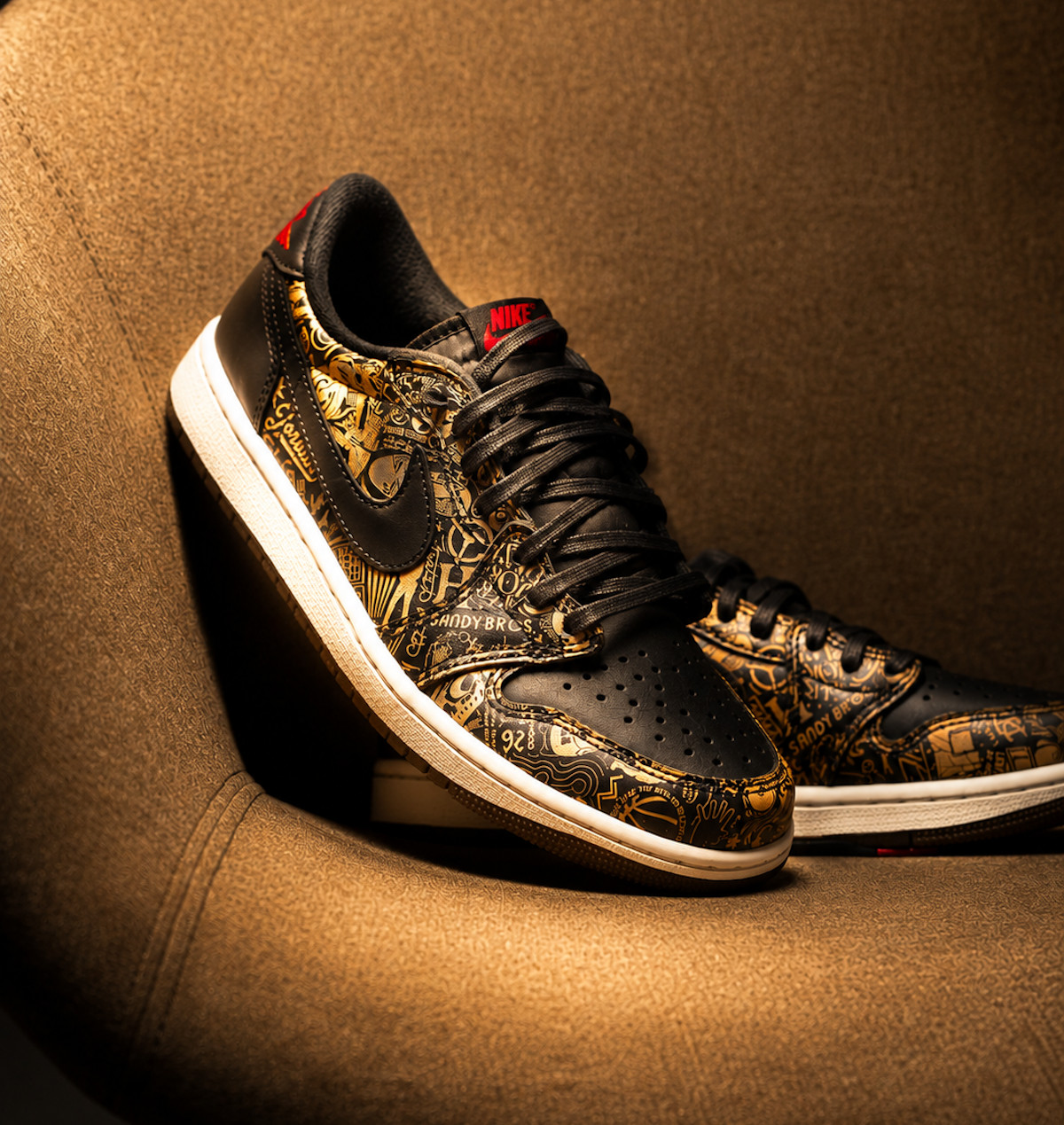 Air Jordan 1 Low Laser Black and Varsity Red IV6750-001 (2)