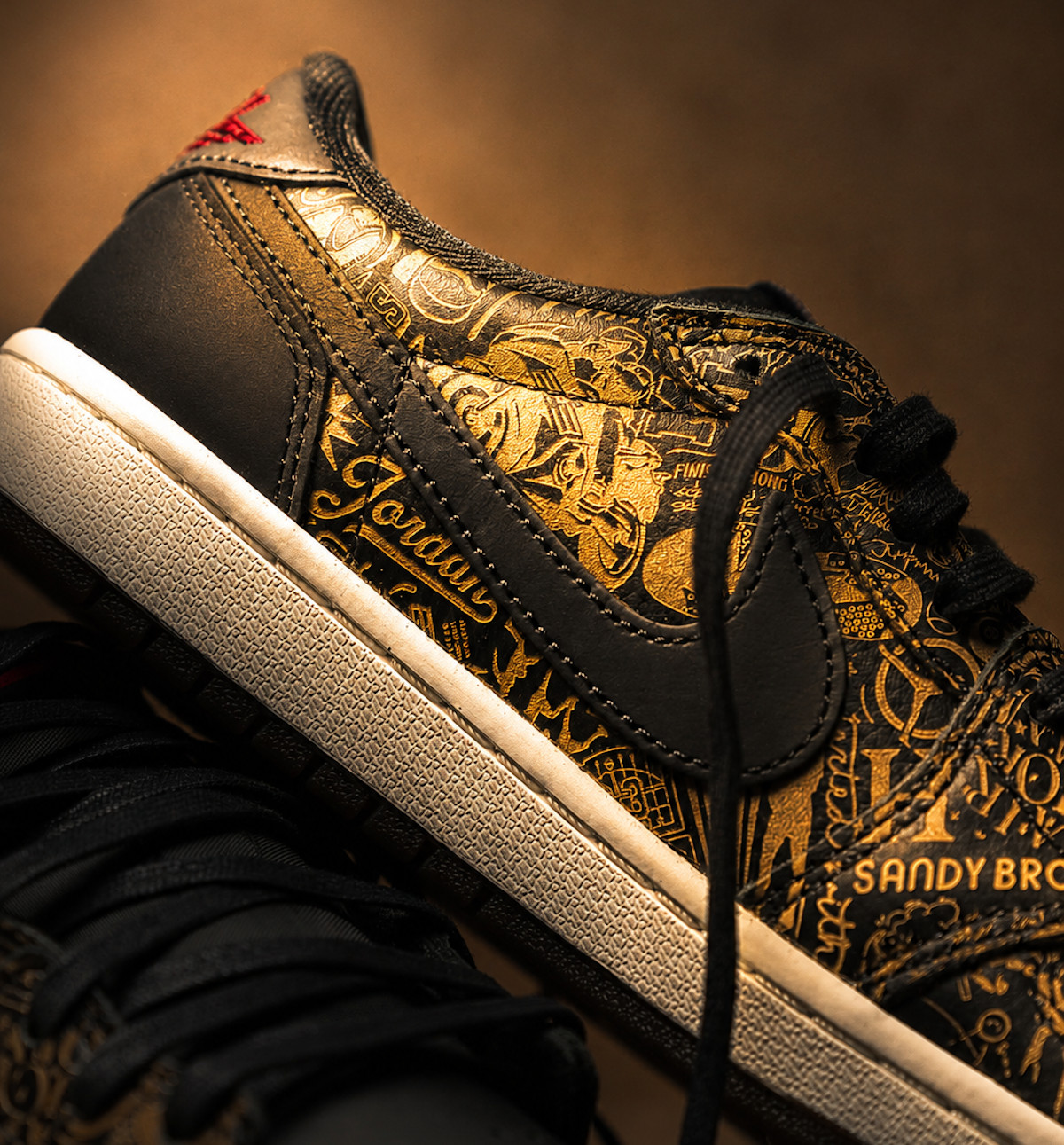 Air Jordan 1 Low Laser Black and Varsity Red IV6750-001 (3)