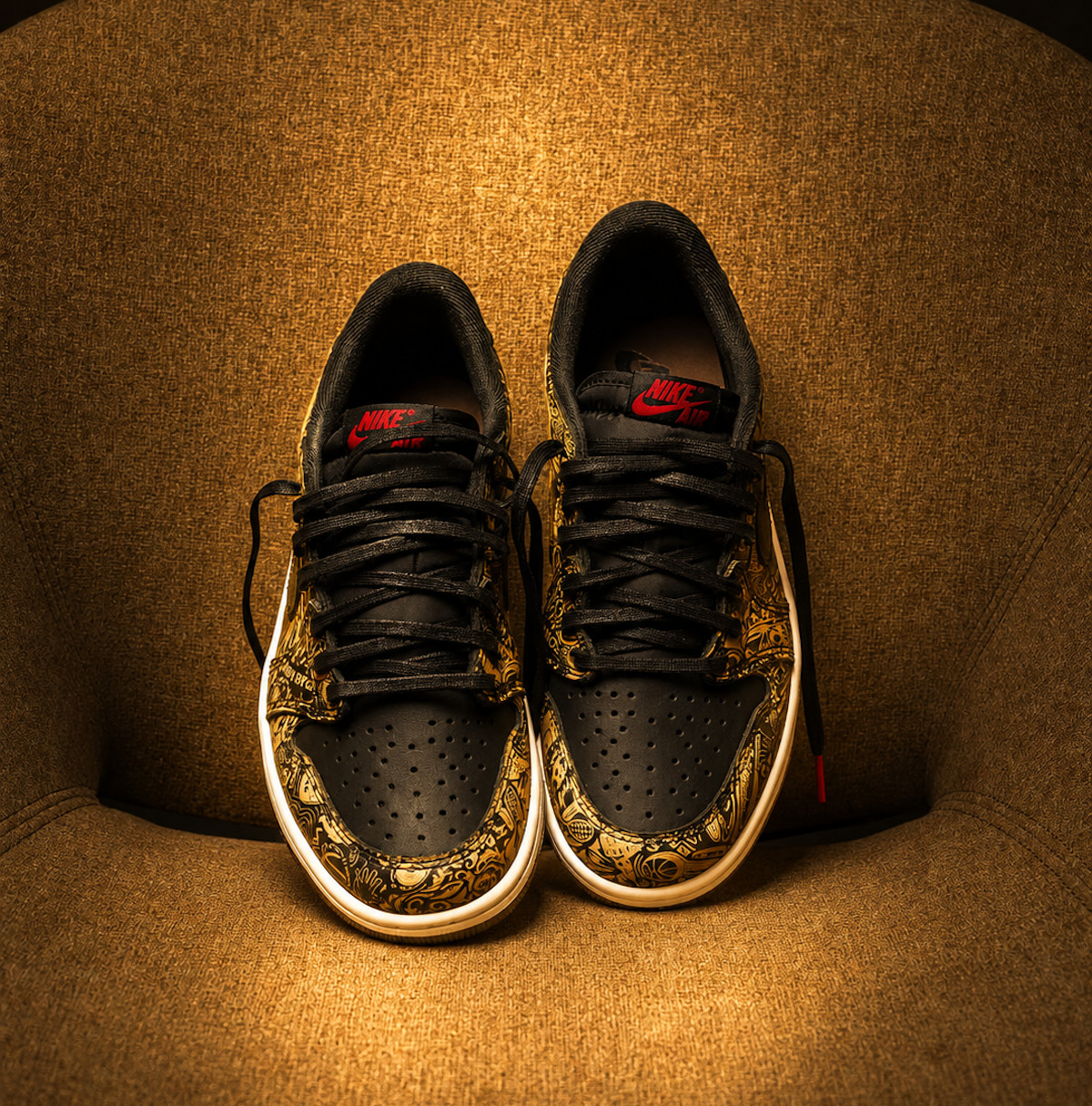 Air Jordan 1 Low Laser Black and Varsity Red IV6750-001 (4)