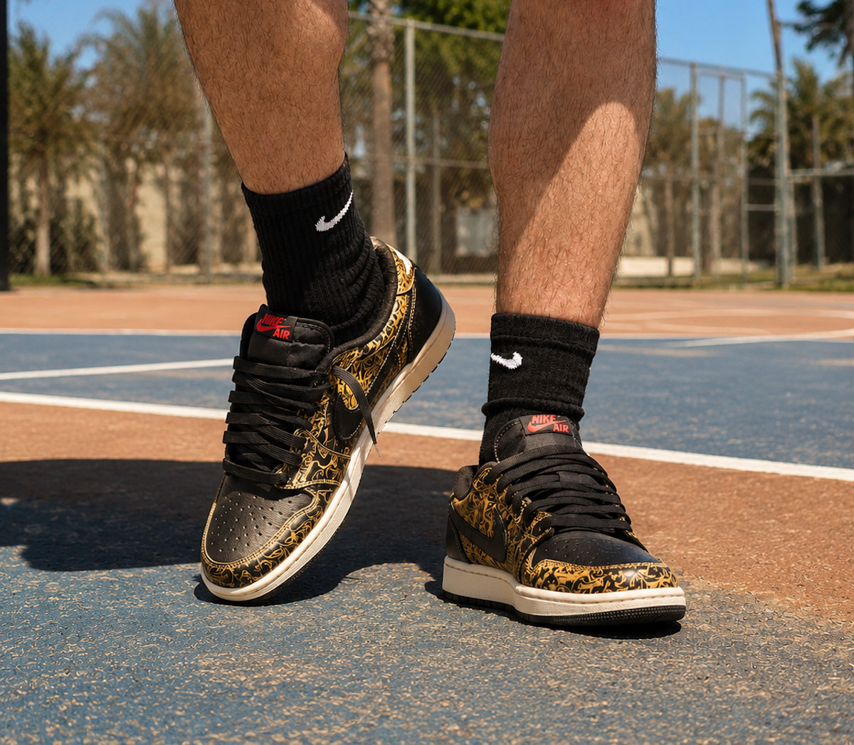 Air Jordan 1 Low OG Laser on feet IV6750-001
