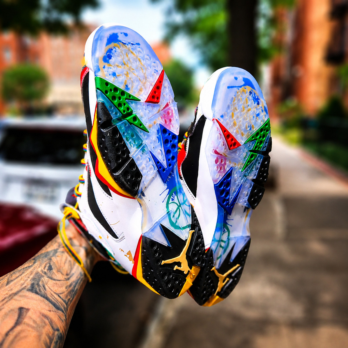 Air Jordan 7 White Multicolor IQ6573-100 (2)