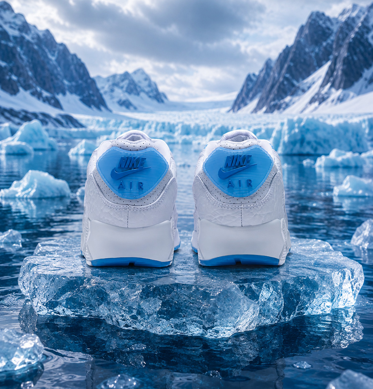Nike Air Max 90 White Aurora Blue IZ2746-100 (1)