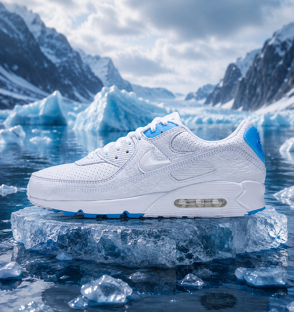 Nike Air Max 90 White Aurora Blue IZ2746-100 (2)