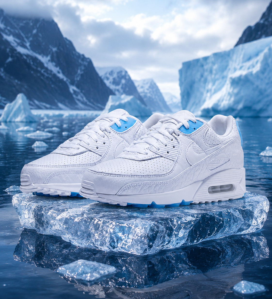 Nike Air Max 90 White Aurora Blue IZ2746-100 (3)