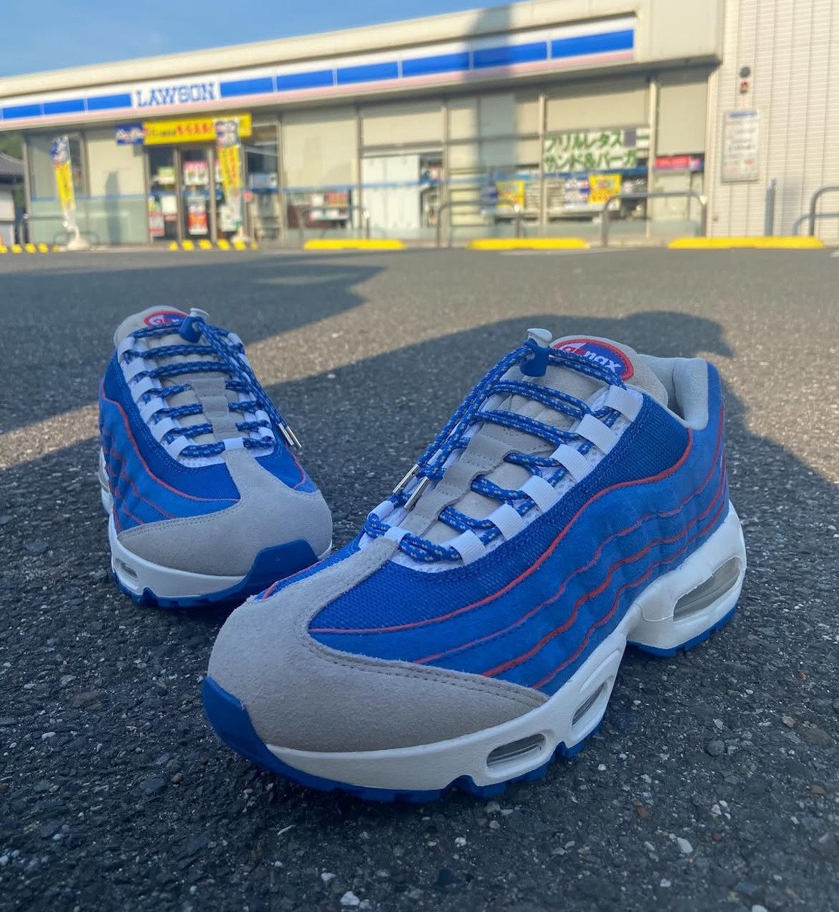 Nike Air Max 95 Big Bubble Blue Sapphire and Action Red (1)