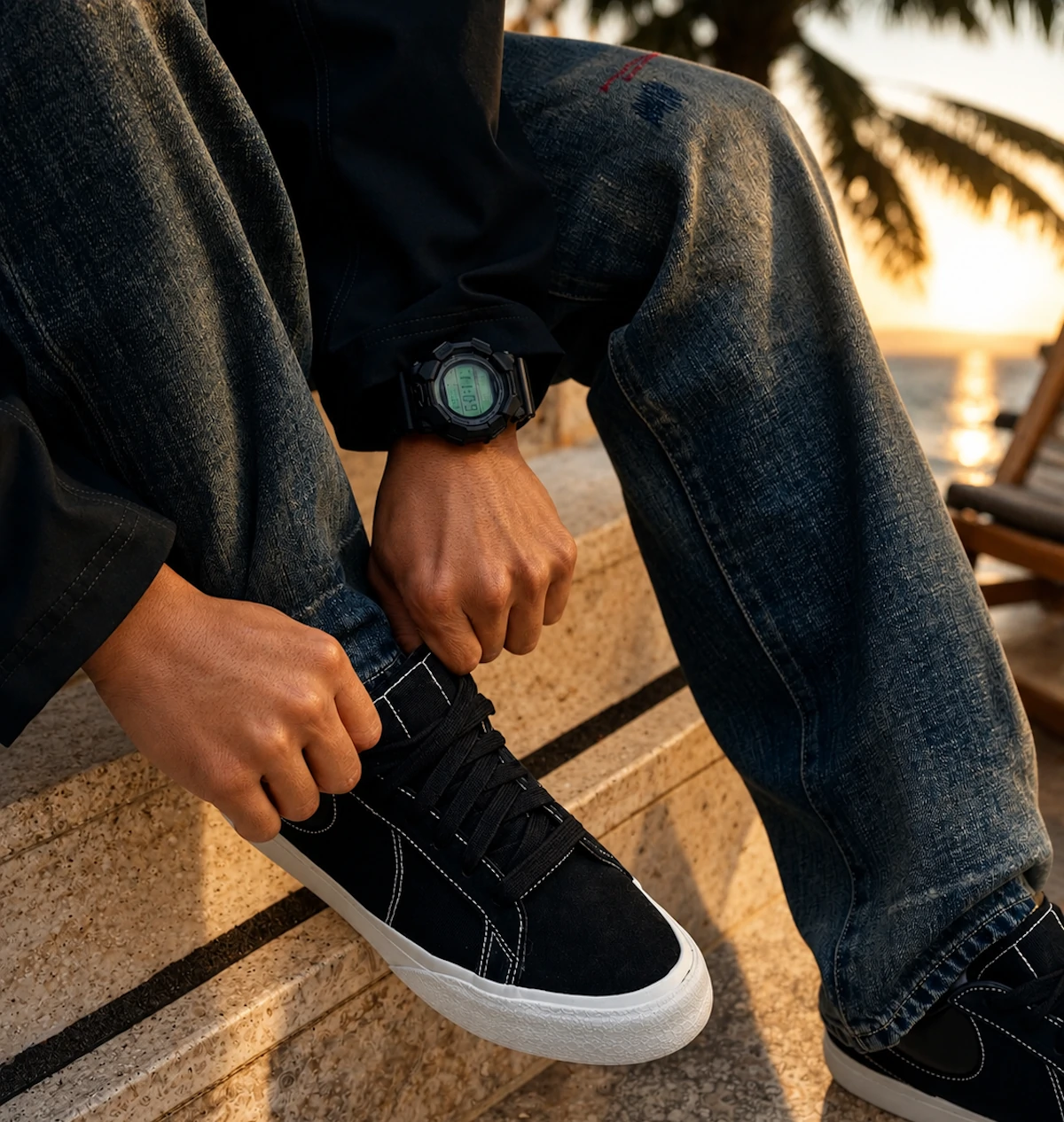 Nike Blazy Black and Sail homme IM2523-001 (2)