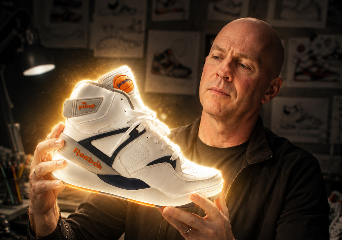 Paul Lichfield avec la Reebok Pump Bringback OG (couv)