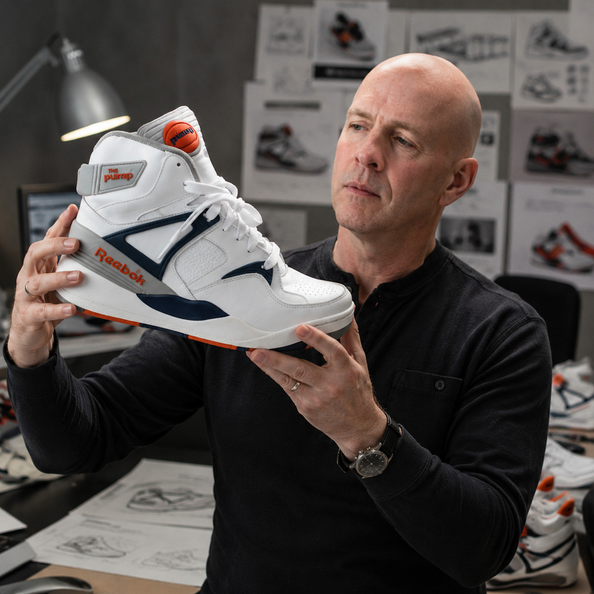 Paul Lichfield avec la Reebok Pump Bringback OG