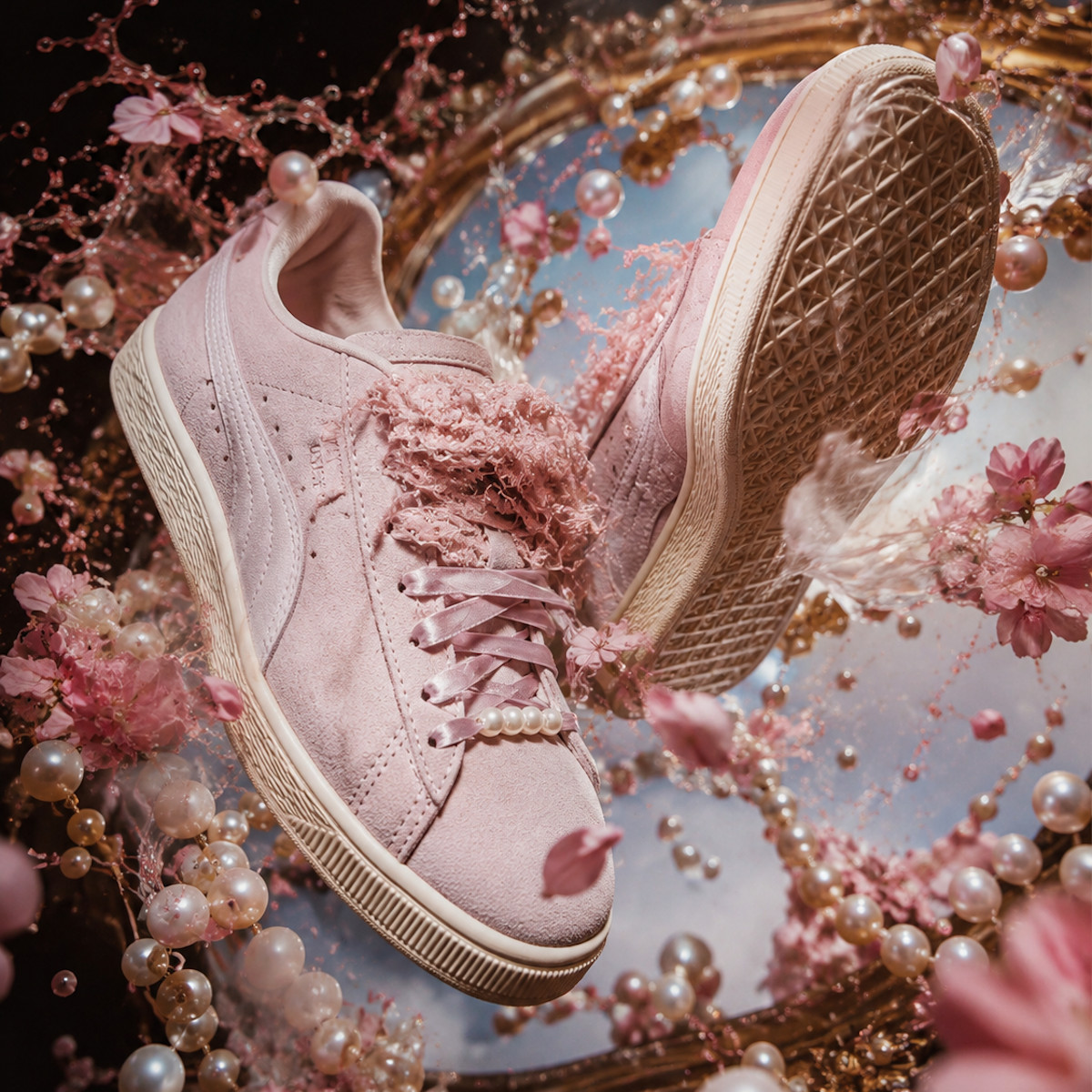 Puma Suede Bloom rose 408330-05