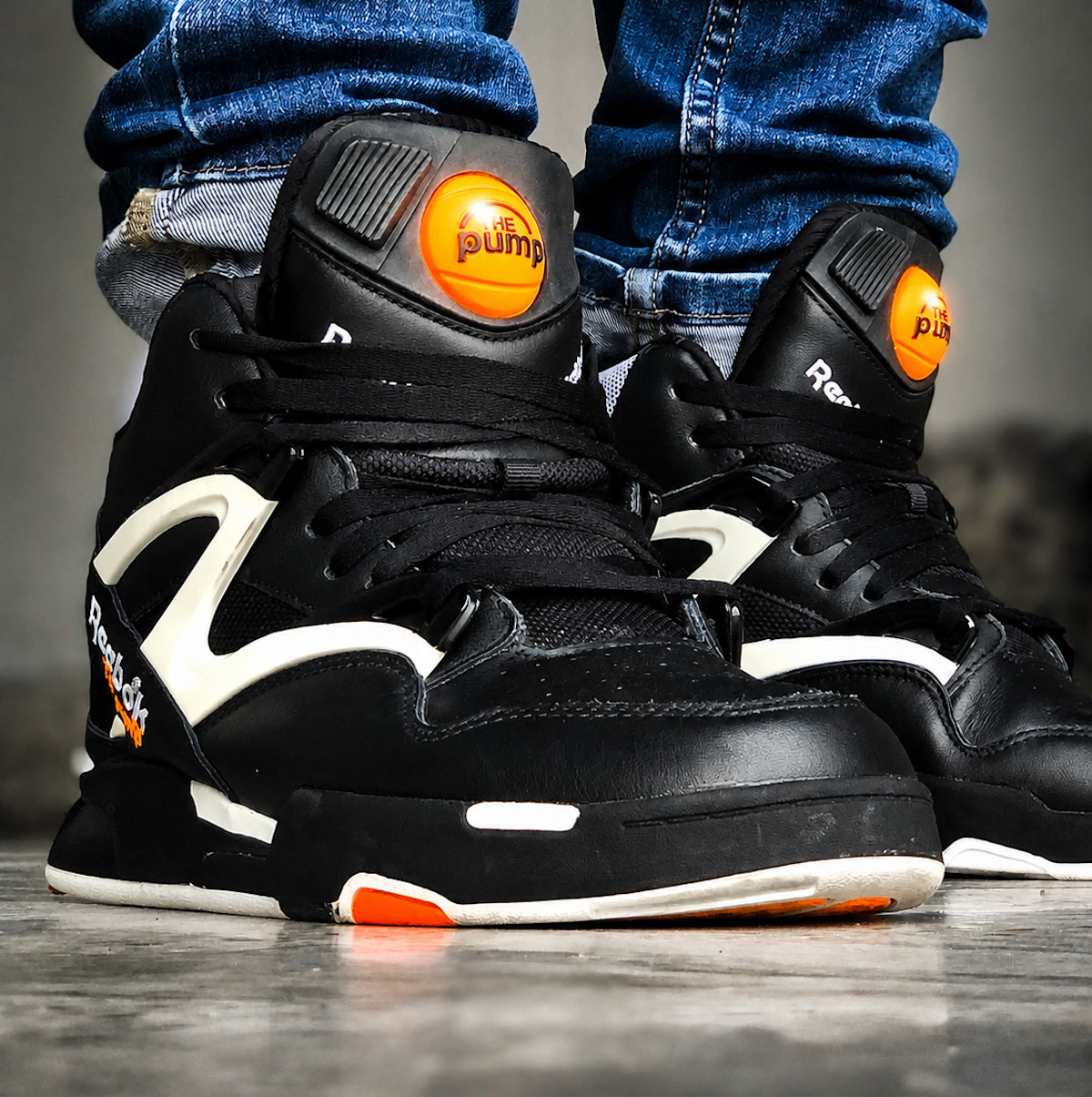 Reebok Pump Omni Zone II aux pieds