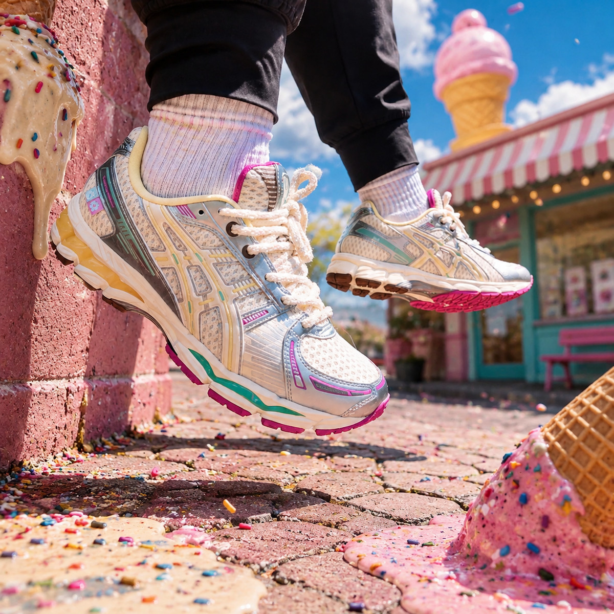 VANDYTHEPINK x ASICS GEL-Kayano 12.1 Vanilla 1203B302-100 (1)