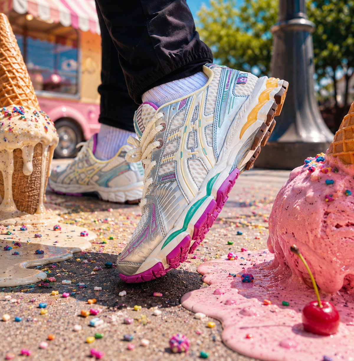 VANDYTHEPINK x ASICS GEL-Kayano 12.1 Vanilla 1203B302-100 (3)