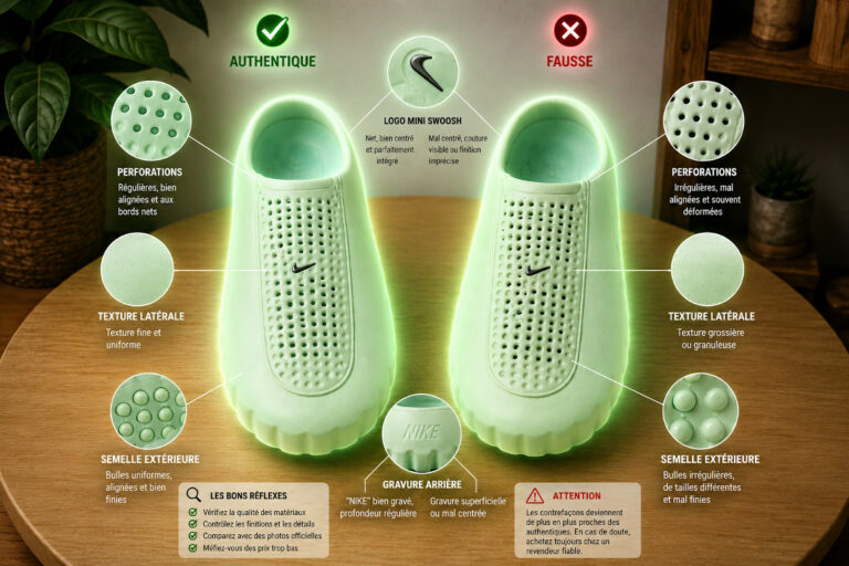 reconnaître des fausses Nike Mind 001 (couv)